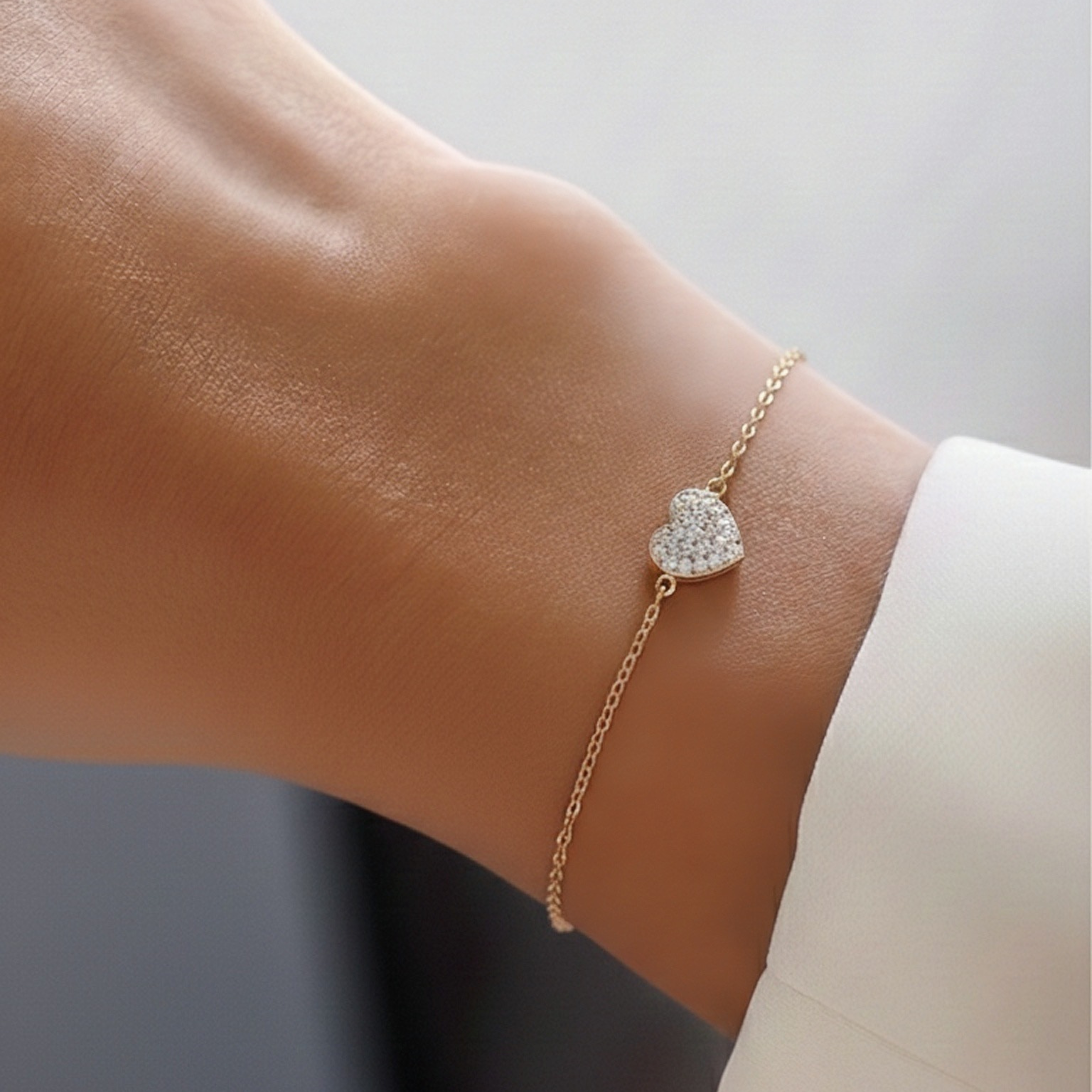 Heart Diamonds Bracelet | Double Face