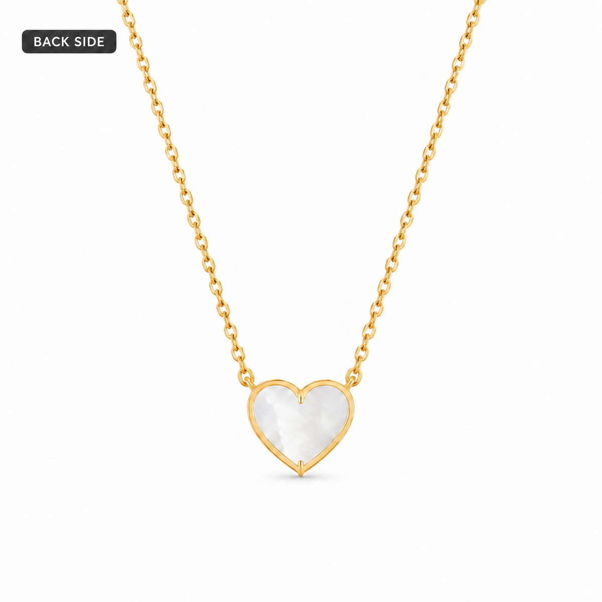 Heart Diamonds Necklace | Double Face
