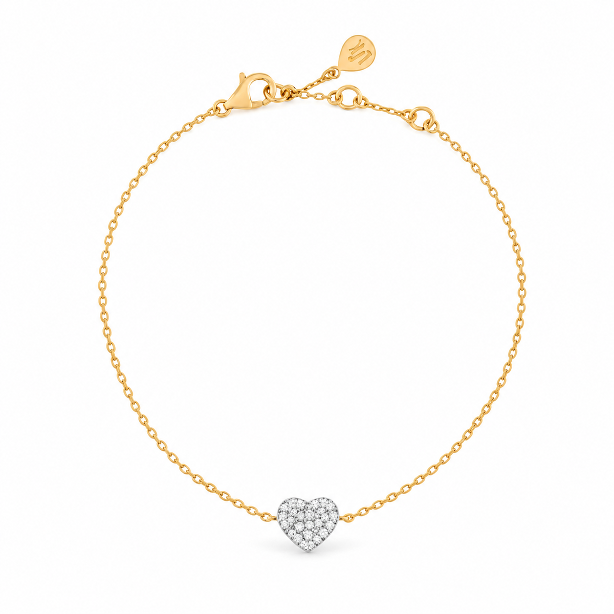 Heart Diamonds Bracelet | Double Face
