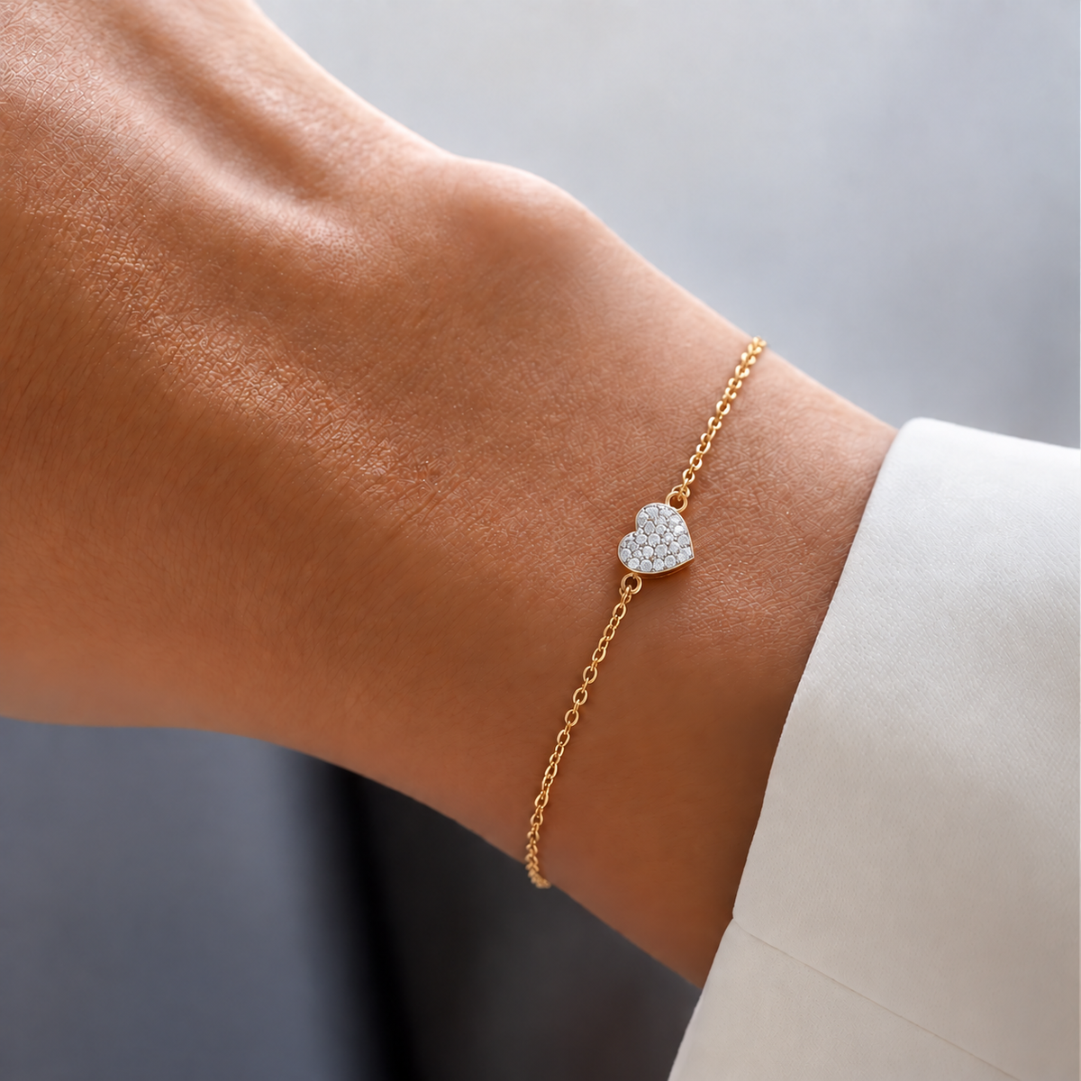 Heart Diamonds Bracelet | Double Face