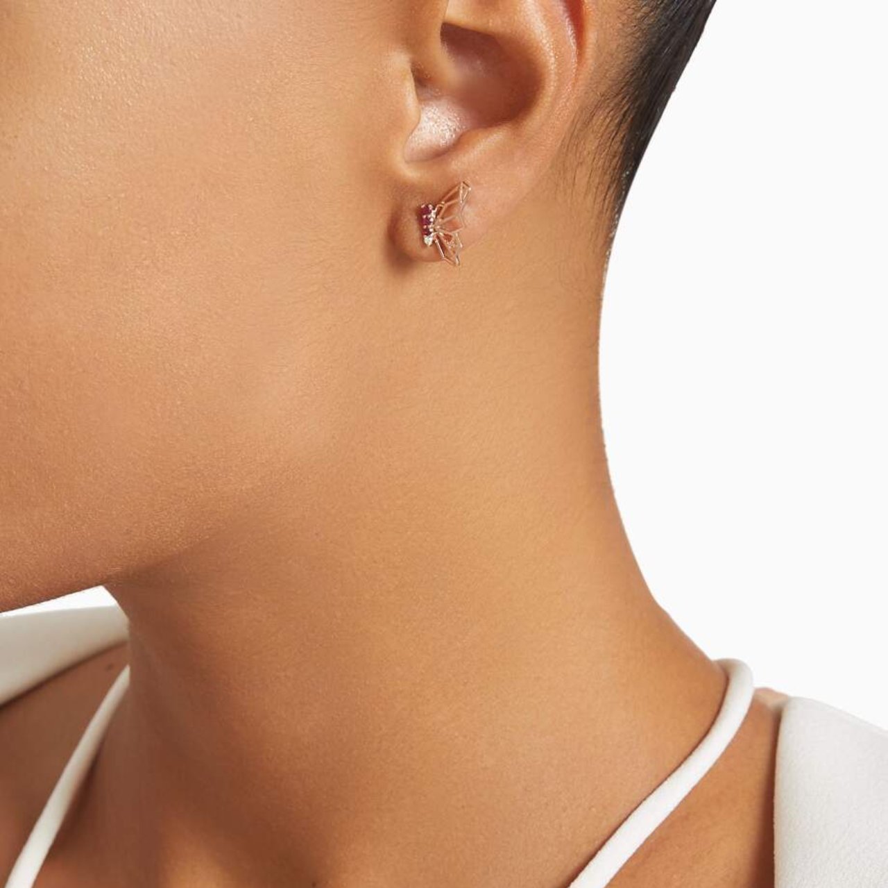 Butterflies Of Hope Earrings (Rose)