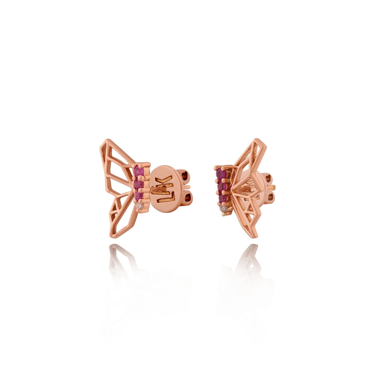 Butterflies Of Hope Earrings (Rose)