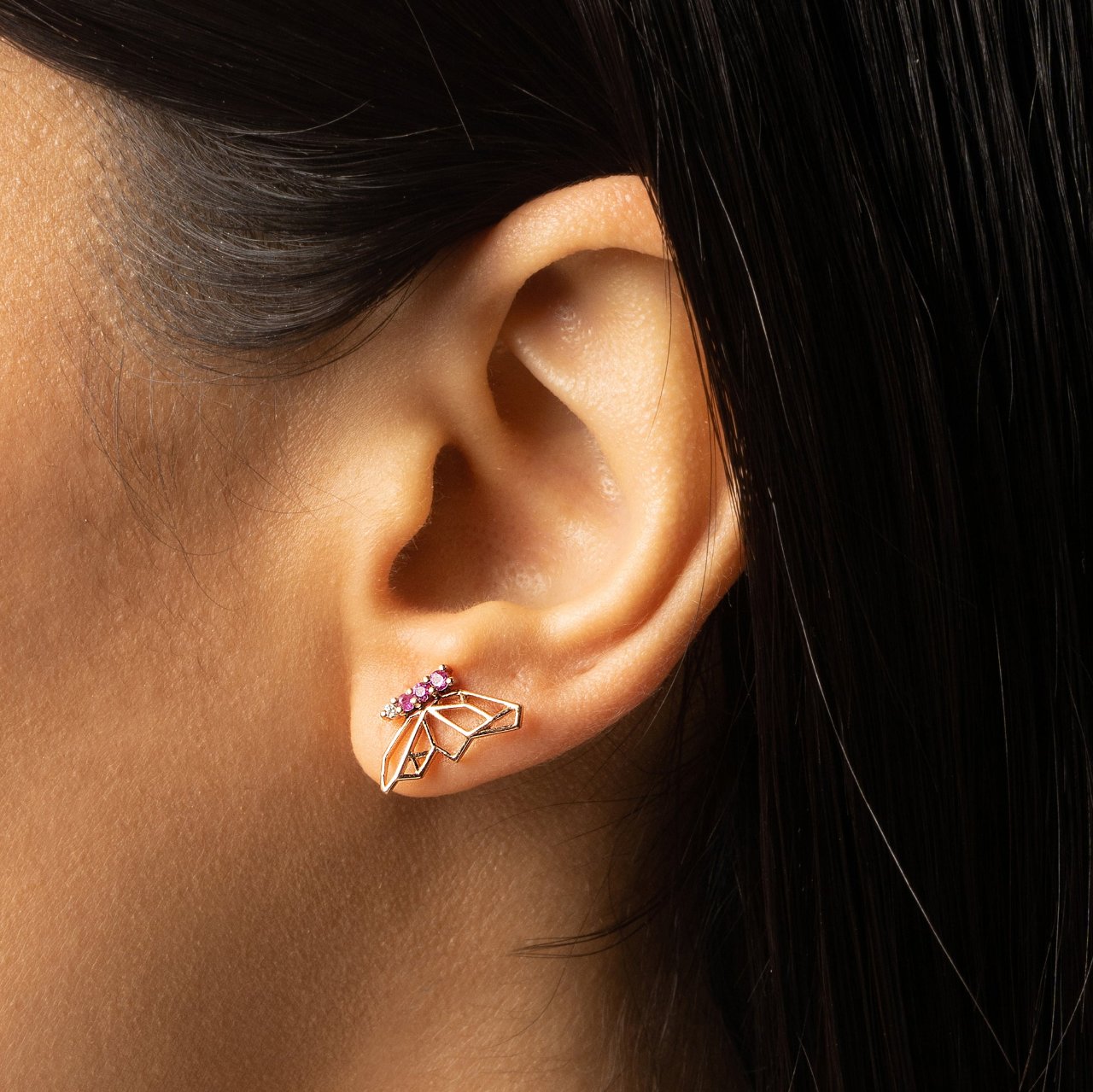 Butterflies Of Hope Earrings (Rose)