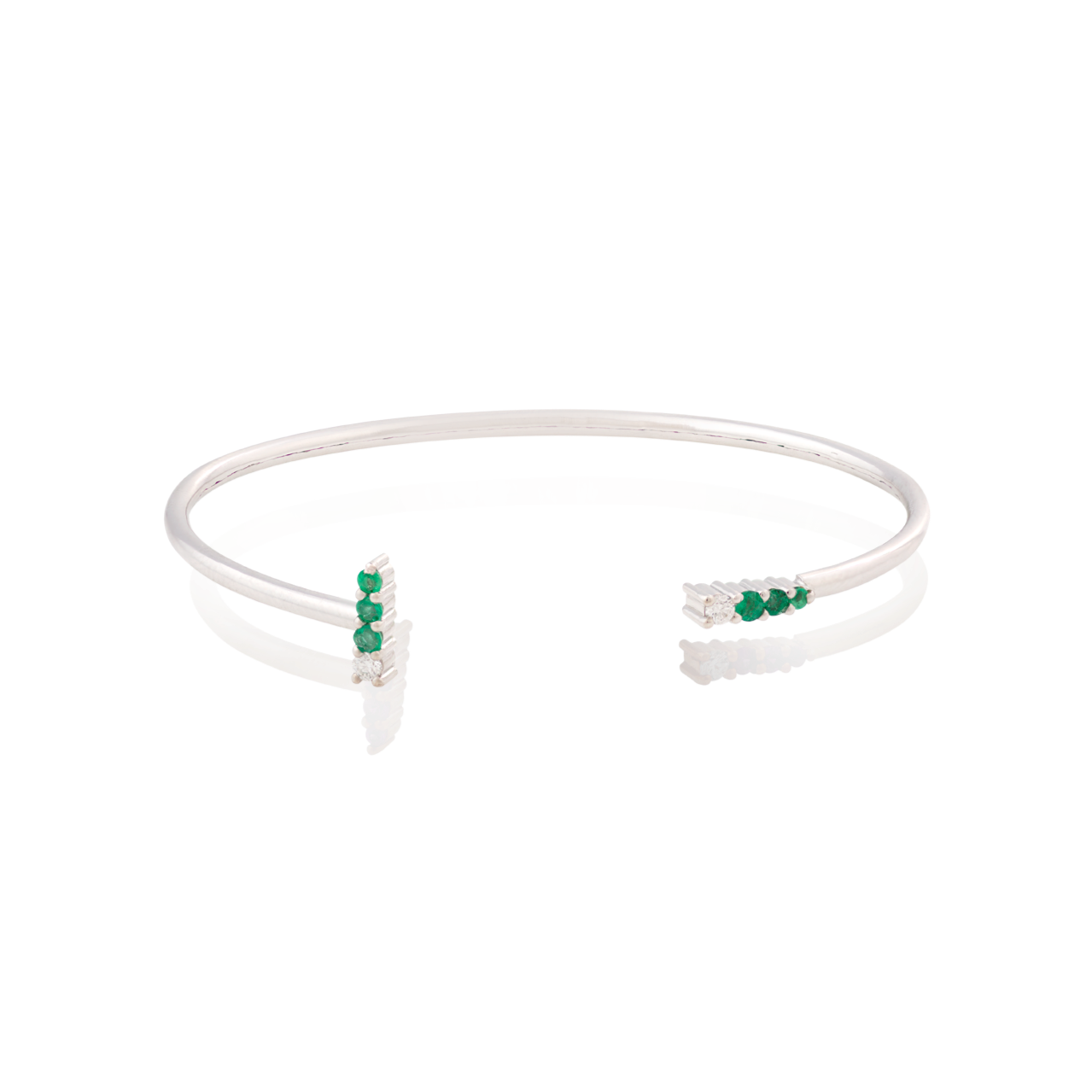 Butterflies Bangle (White)
