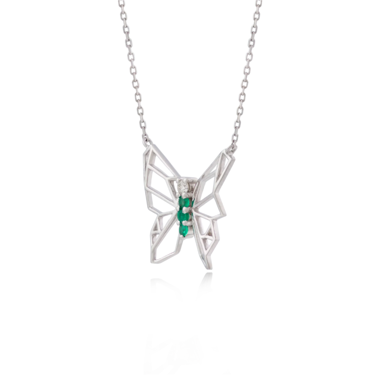 Butterflies Of Hope Necklace (White)