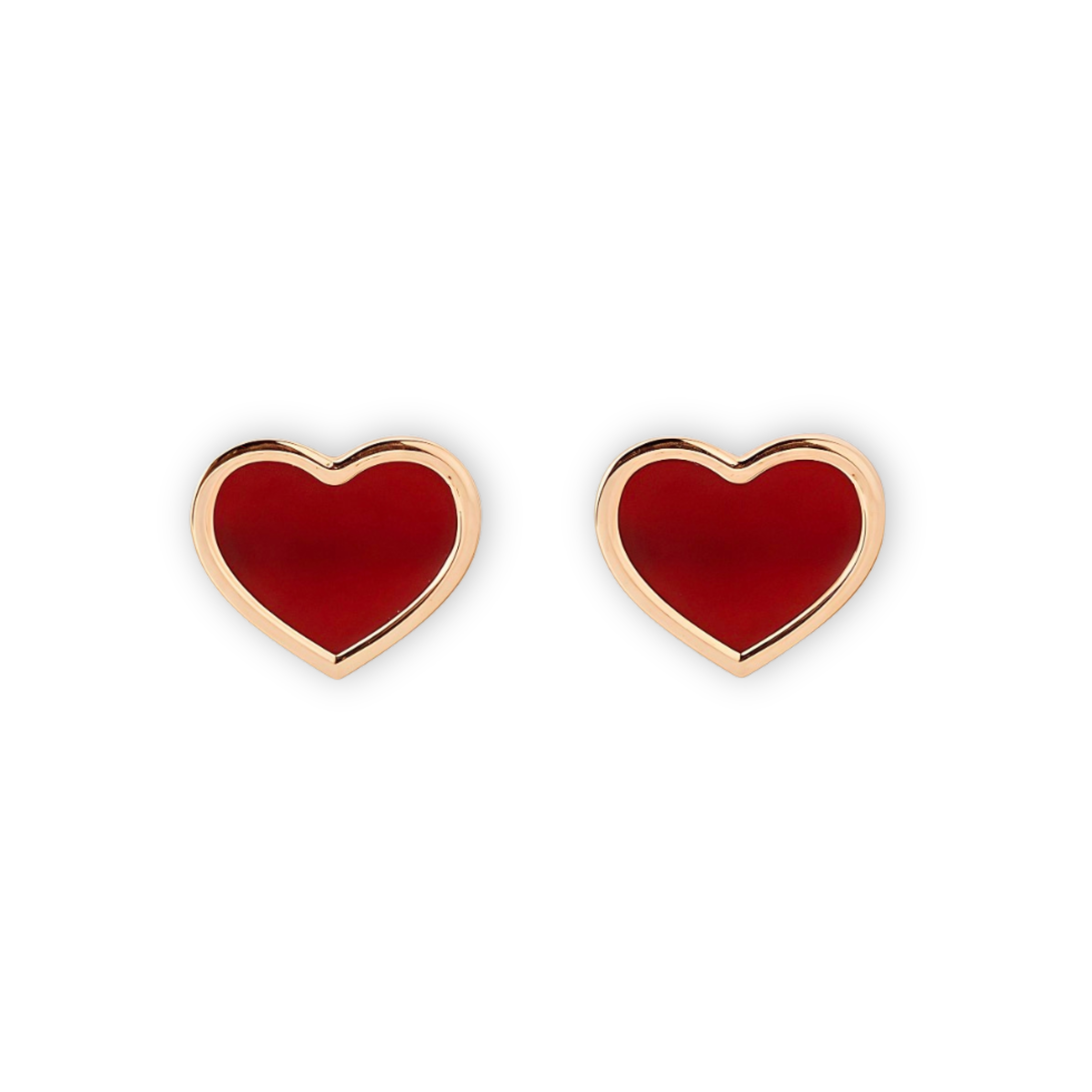 Heart Carnelian Earrings