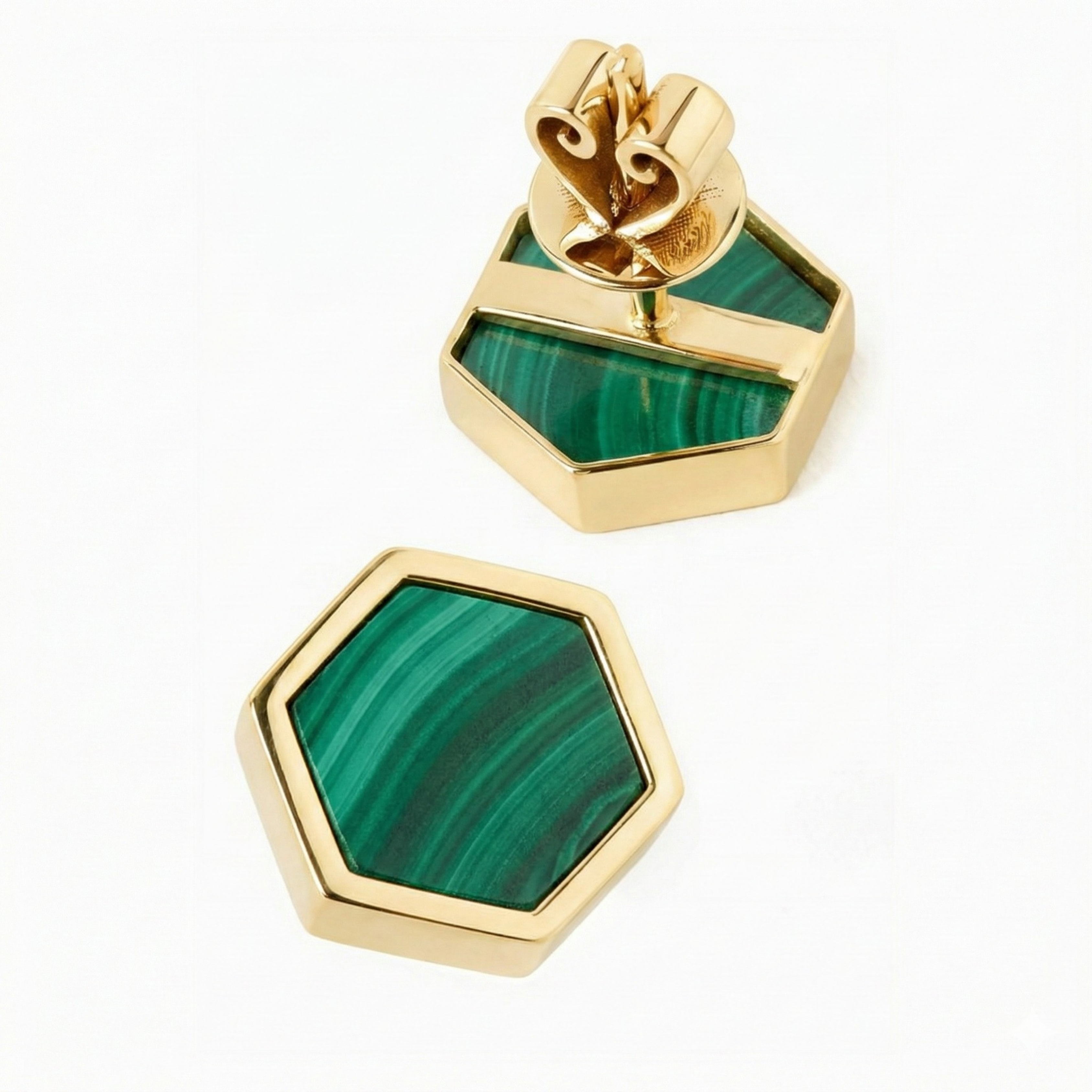 Hive Malachite Earrings