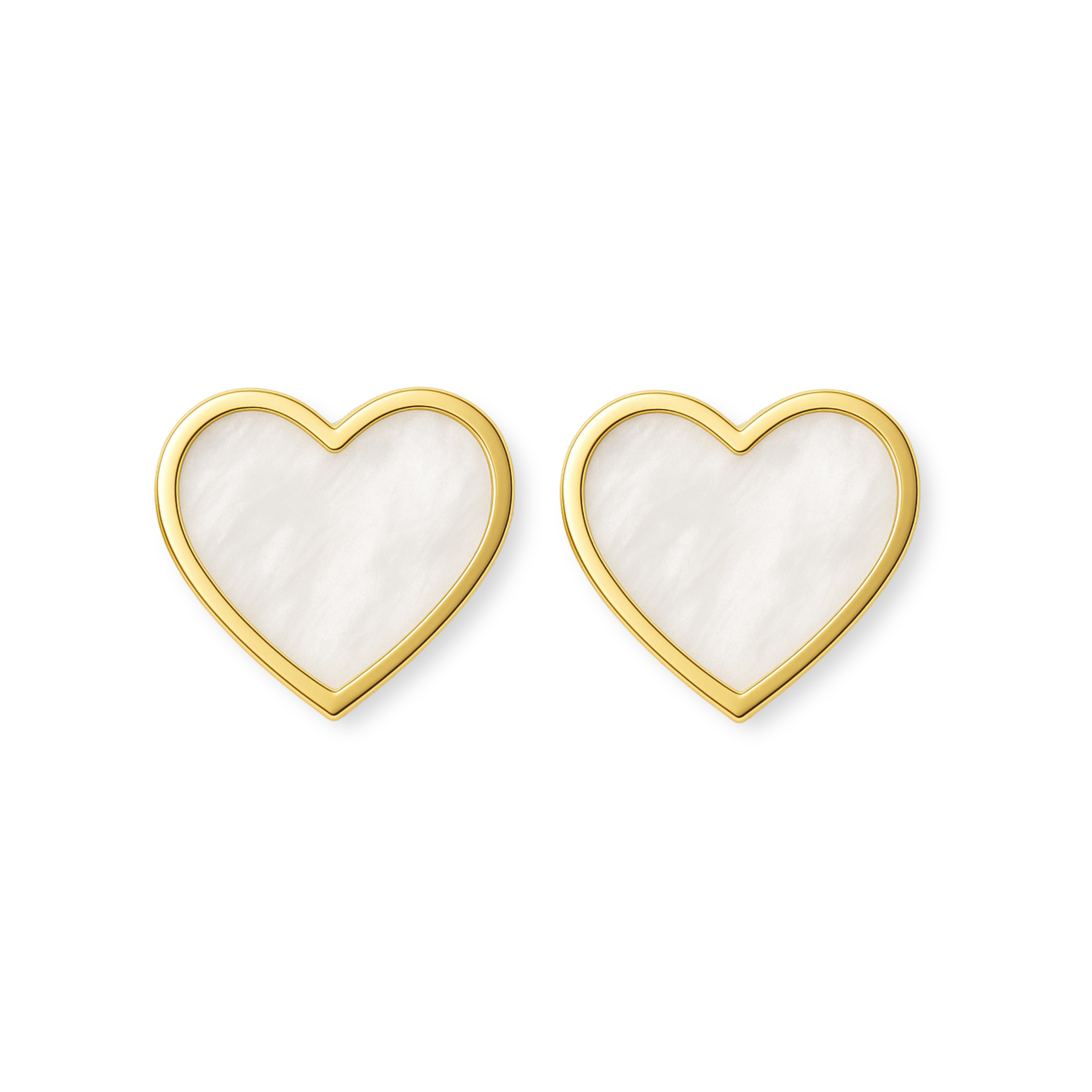 Heart Mother Of Pearl Earrings
