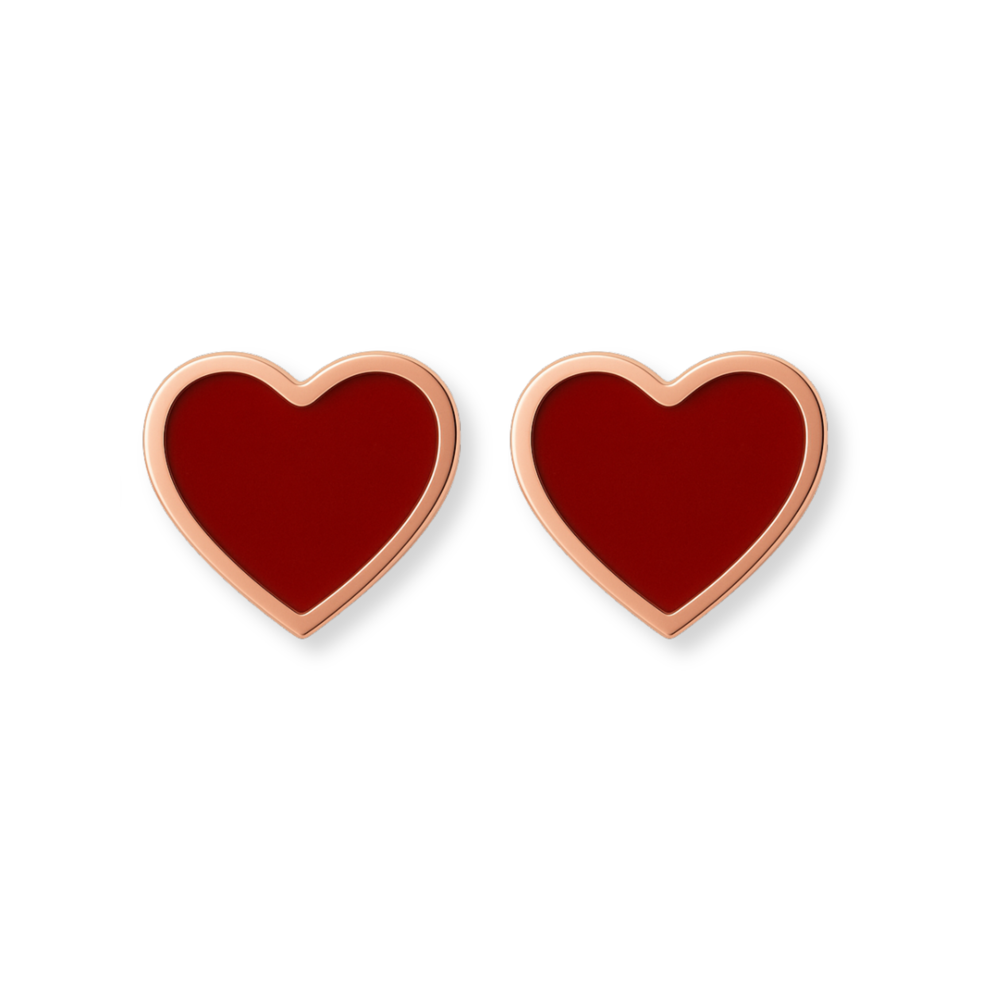 Heart Carnelian Earrings