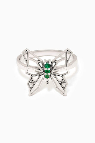 Butterflies Of Hope Ring (White)