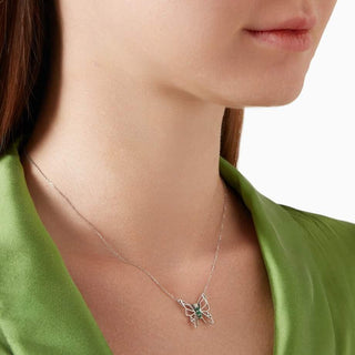 Butterflies Of Hope Necklace (White)