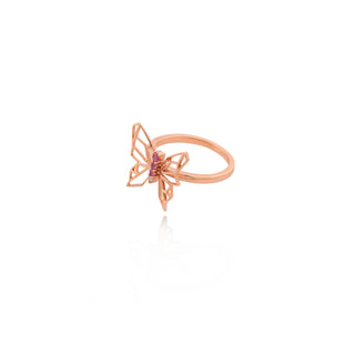 Butterflies Of Hope Ring (Rose)
