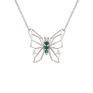 Butterflies Of Hope Necklace (White)