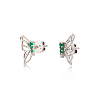 Butterflies Of Hope Earrings (White)