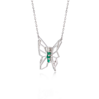 Butterflies Of Hope Necklace (White)